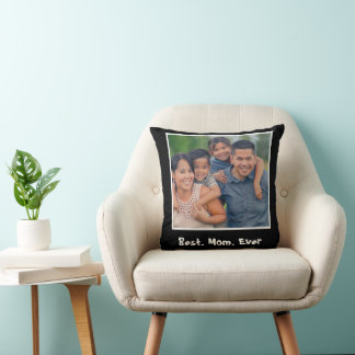 Coussin Meilleure Maman Personnalisée avec Photo 