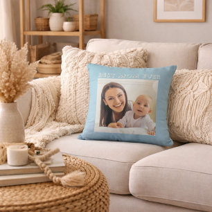 Coussin Meilleure Maman Personnalisée Fête des Mères Photo