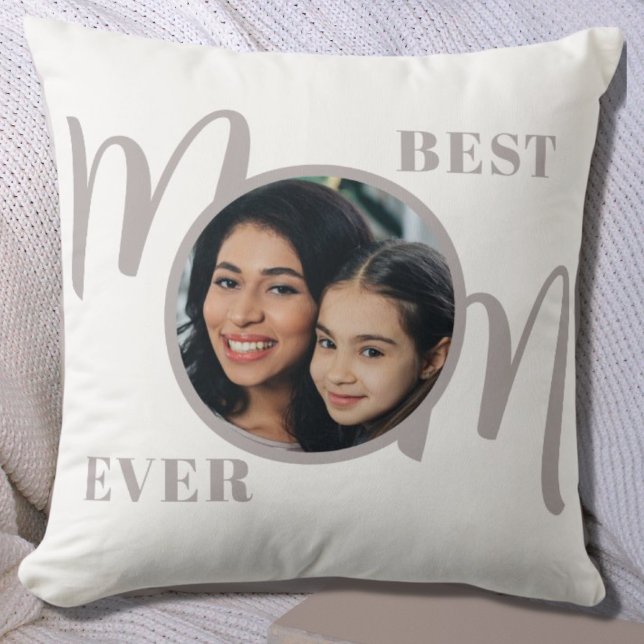 Coussin Meilleure Maman Photo  (Créateur téléchargé)