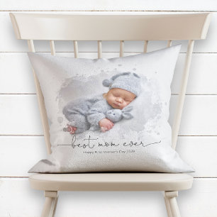Coussin Meilleure maman toujours nouvelle maman photo Fête