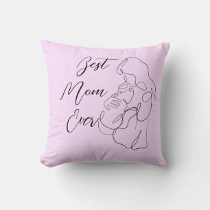 Coussin Meilleure maman toujours tendance une ligne bébé m