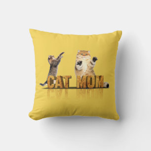 Coussin Meilleure mère de chat cadeau maman chat