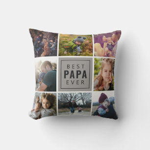 Coussin Meilleure photo PAPa jamais