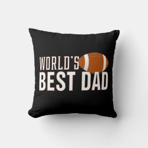 Coussin Meilleure typographie de papa du monde Football Je