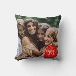 Coussin Meilleures Amies Photo Été Simple