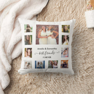 Coussin Meilleures Amies Pour Toujours 11 Collage Photo BF