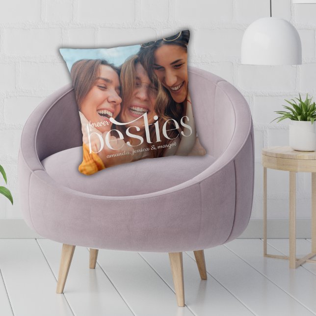 Coussin Meilleures Amies Pour Toujours Superposition De De (Créateur téléchargé)