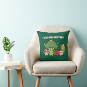 Coussin Meilleures Copines Légumes   Légumes de Dessin Ani