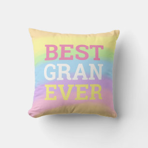 Coussin Meilleures couleurs arc-en-ciel jamais grand Nom