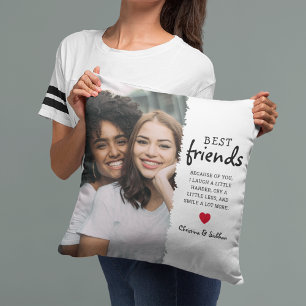Coussin Meilleures photos et devis tendance pour les amis 