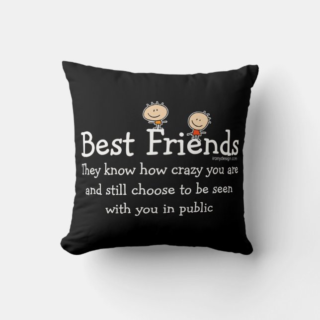 Coussin Meilleurs amis (Recto)