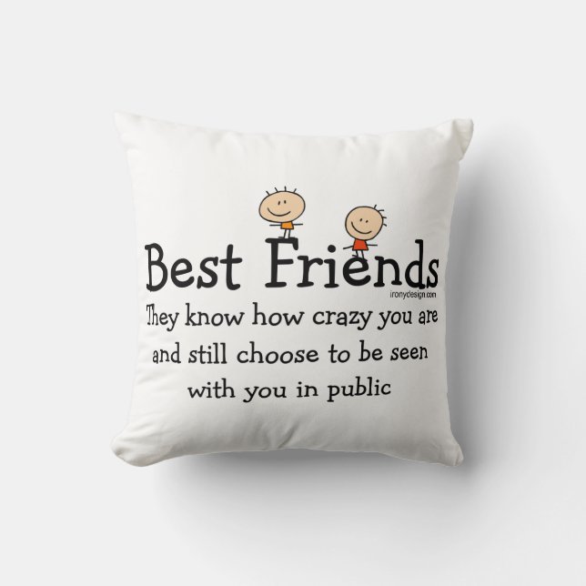 Coussin Meilleurs amis (Recto)