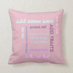 Coussin Meilleurs amis BFF personnalisés pour toujours Wor