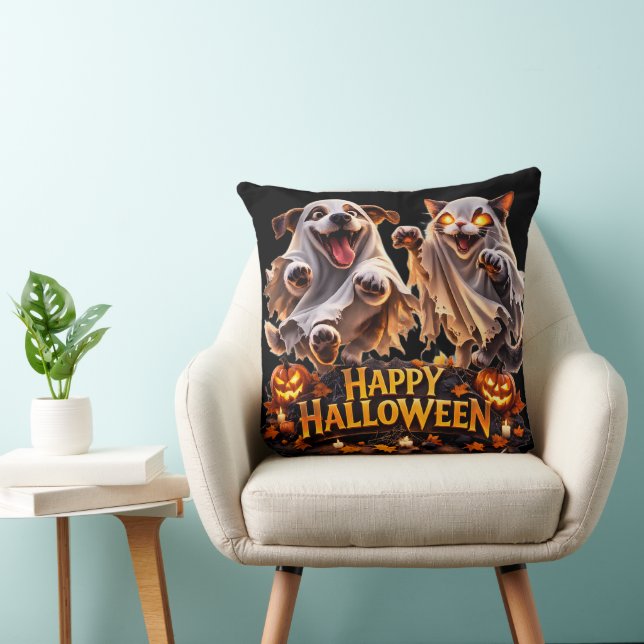Coussin Meilleurs amis décoration joyeux Halloween (Chaise)