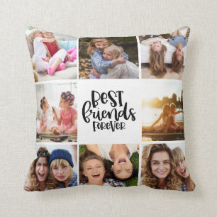 Coussin Meilleurs amis Forever 8 Photo Collage