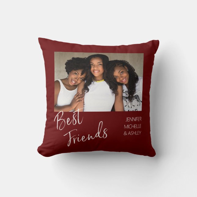 Coussin Meilleurs amis photo (Recto)