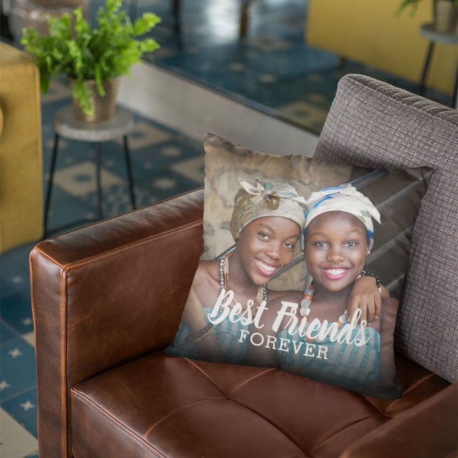 Coussin Meilleurs amis pour toujours | Besties Photo (Créateur téléchargé)