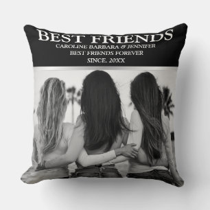Coussin Meilleurs amis pour toujours Collage de photos