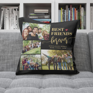Coussin Meilleurs amis pour toujours collage de photos per
