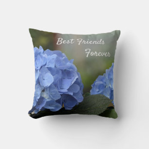 Coussin Meilleurs amis pour toujours Hydrangeas