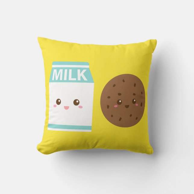 Coussin Meilleurs amis pour toujours, Milk mignon et cooki (Recto)