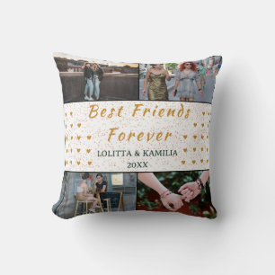Coussin Meilleurs amis pour toujours Photo personnalisée C