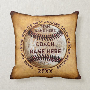 Coussin Meilleurs Cadeaux de Fin de Saison de Baseball pou