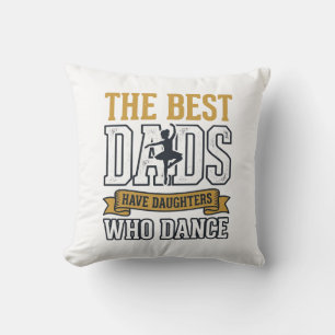 Coussin Meilleurs papas ont des filles qui dansent Vintage