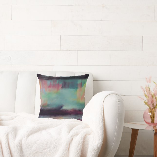 Coussin Mélange abstrait coloré foncé (Canapé)