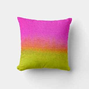Coussin Mélange d'aquarelle - Dégradé rose et vert