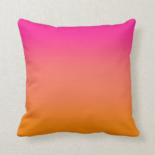 Coussin Mélange de couleur rose et orange chaud