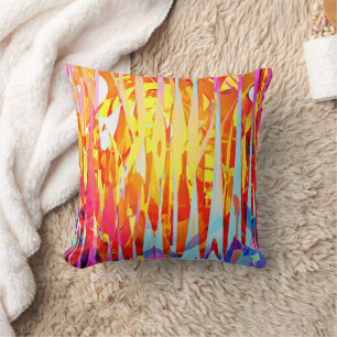 Coussin Mélange de teintes colorées éclatantes