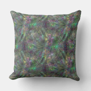 Coussin Mélange de texturé rugueux, rayures et mat brillan