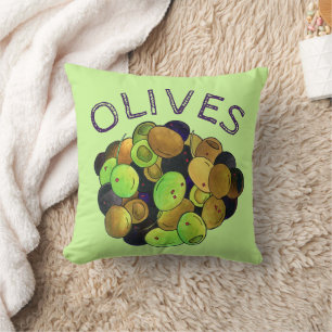 Coussin Mélange d'olives méditerranéennes Cuisine grecque