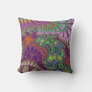 Coussin Mélange verte et orange