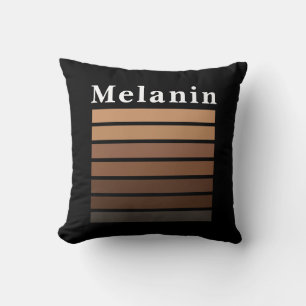 Coussin Melanin Mois de l'histoire des Noirs afro-américai