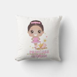 Coussin Melanin Princesse Entraînement Pour Être Reine Bal