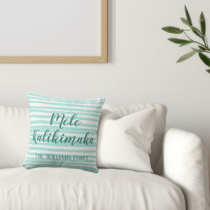 Coussin Mele Kalikimaka Chic Turquoise