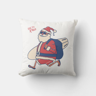 Coussin Mele Kalikimaka - Funny Noël hawaïen à Père Noël
