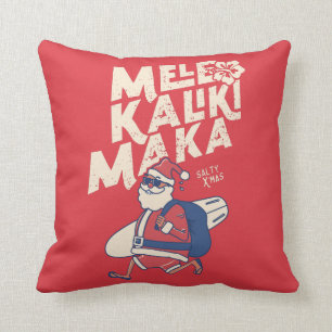Coussin Mele Kalikimaka - Funny Noël hawaïen à Père Noël