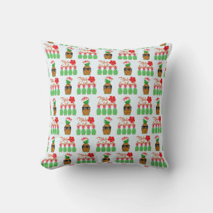 Coussin Mele Kalikimaka Hawaiian Pineappy Joyeux Noël