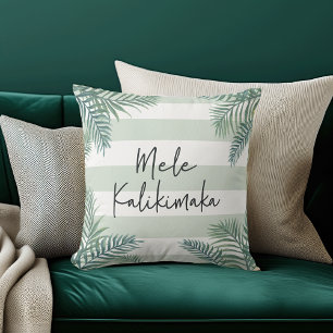 Coussin Mele Kalikimaka   Noël hawaïen