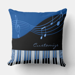 Coussin Mélodie musicale Black & Blue