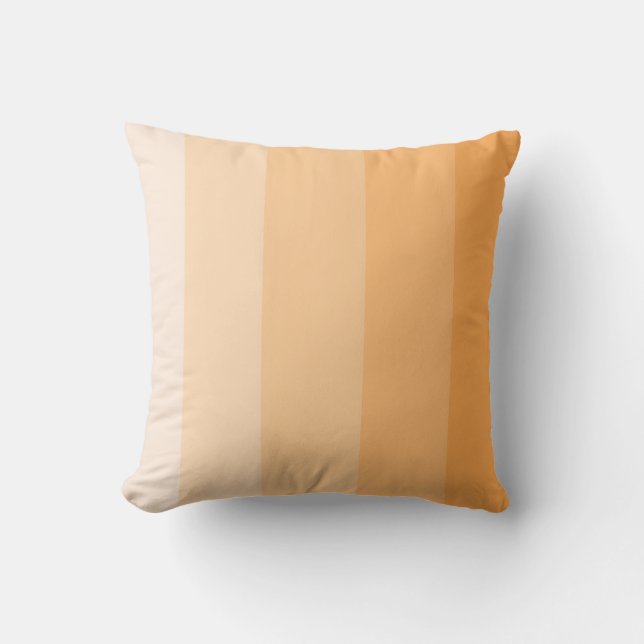 Coussin Melon Cantaloupe Ombre Stripe (Recto)