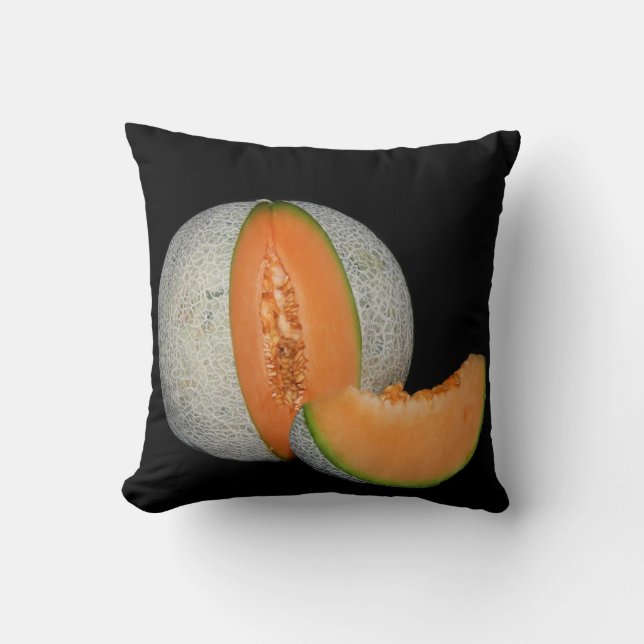 Coussin Melon Cantaloupe tranché (Recto)
