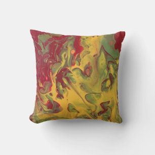 Coussin Melted Crayon Series - Eruption. Verser acrylique 