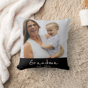 Coussin Mémé a établi un script blanc photo
