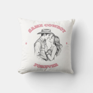 Coussin Même Cowboy Pour Toujours Célibataire Western Fémi
