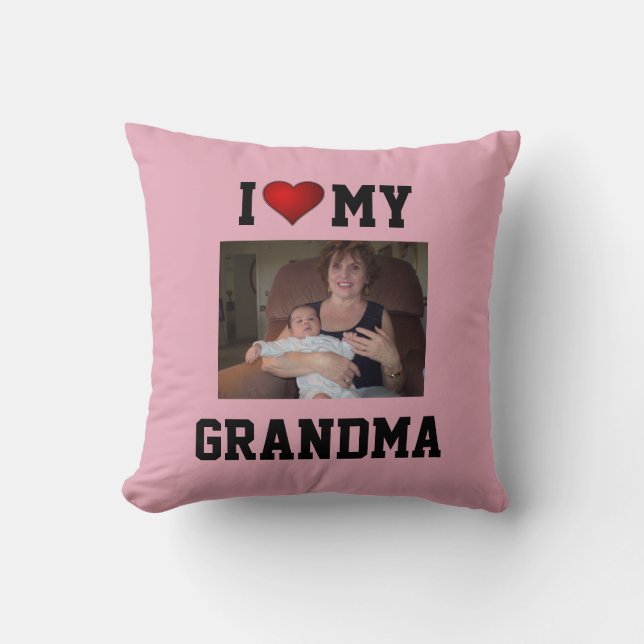 Coussin Mémé : J'AIME MA MÉMÉ (Recto)