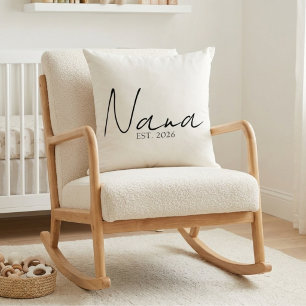 Coussin Mémé neutre année EST Souvenir de famille écriture
